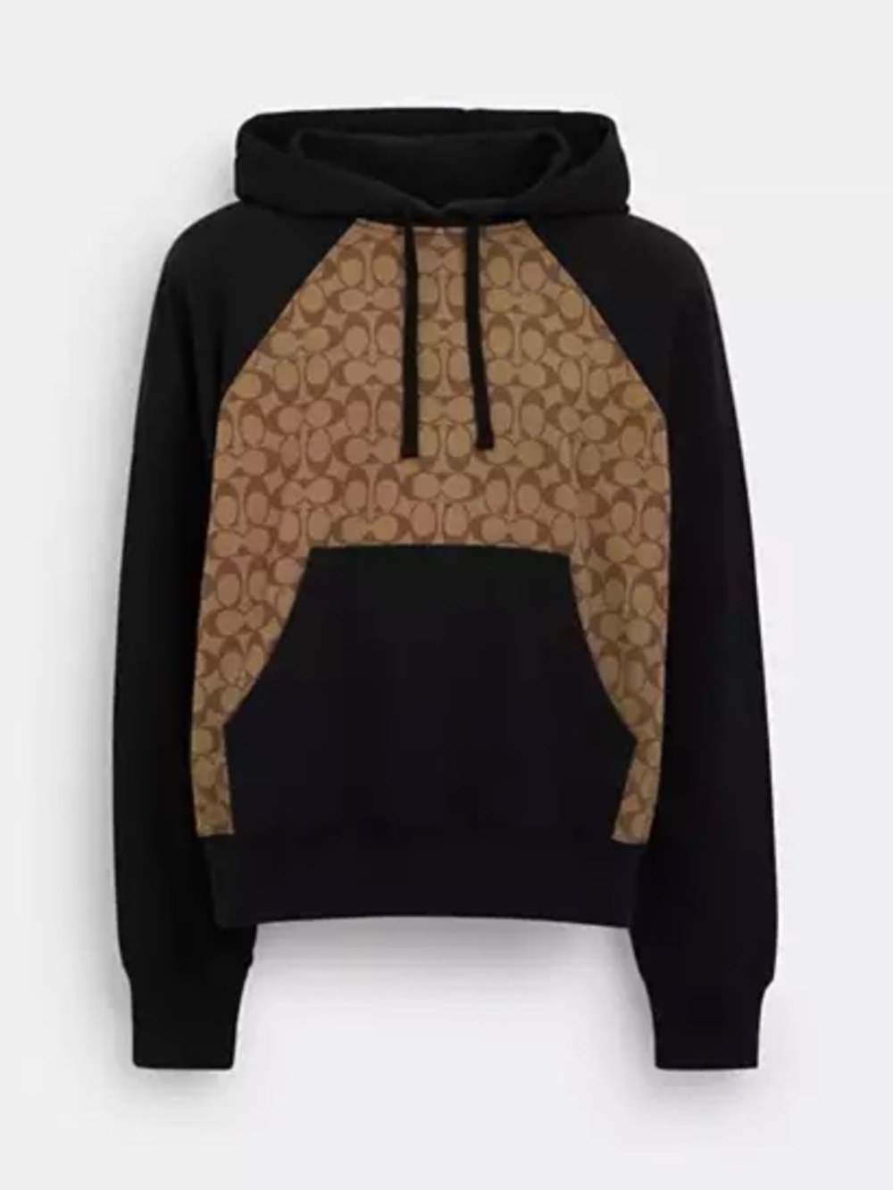 Coach Signature Black Logo Pullover Hoodie